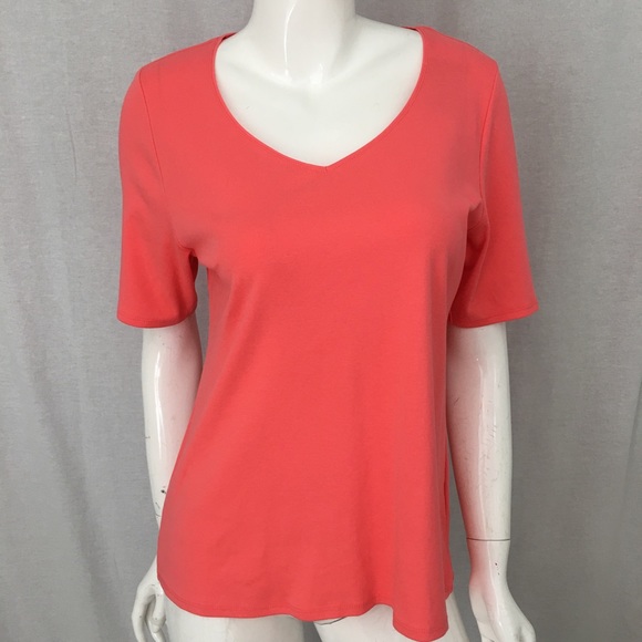SOLD Large J. Jill Perfect Pima Elbow Length Top - Picture 8 of 8